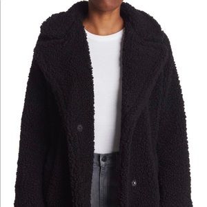 Lucky brand faux shearling long coat